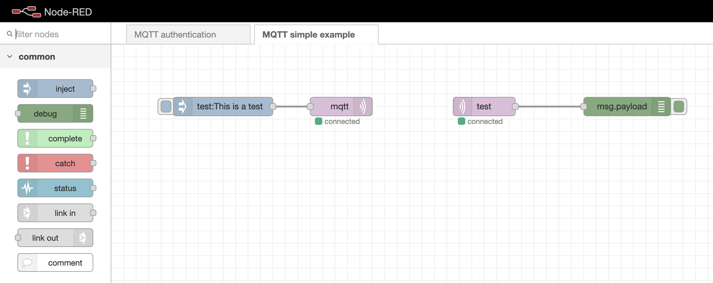 Node RED MQTT Server